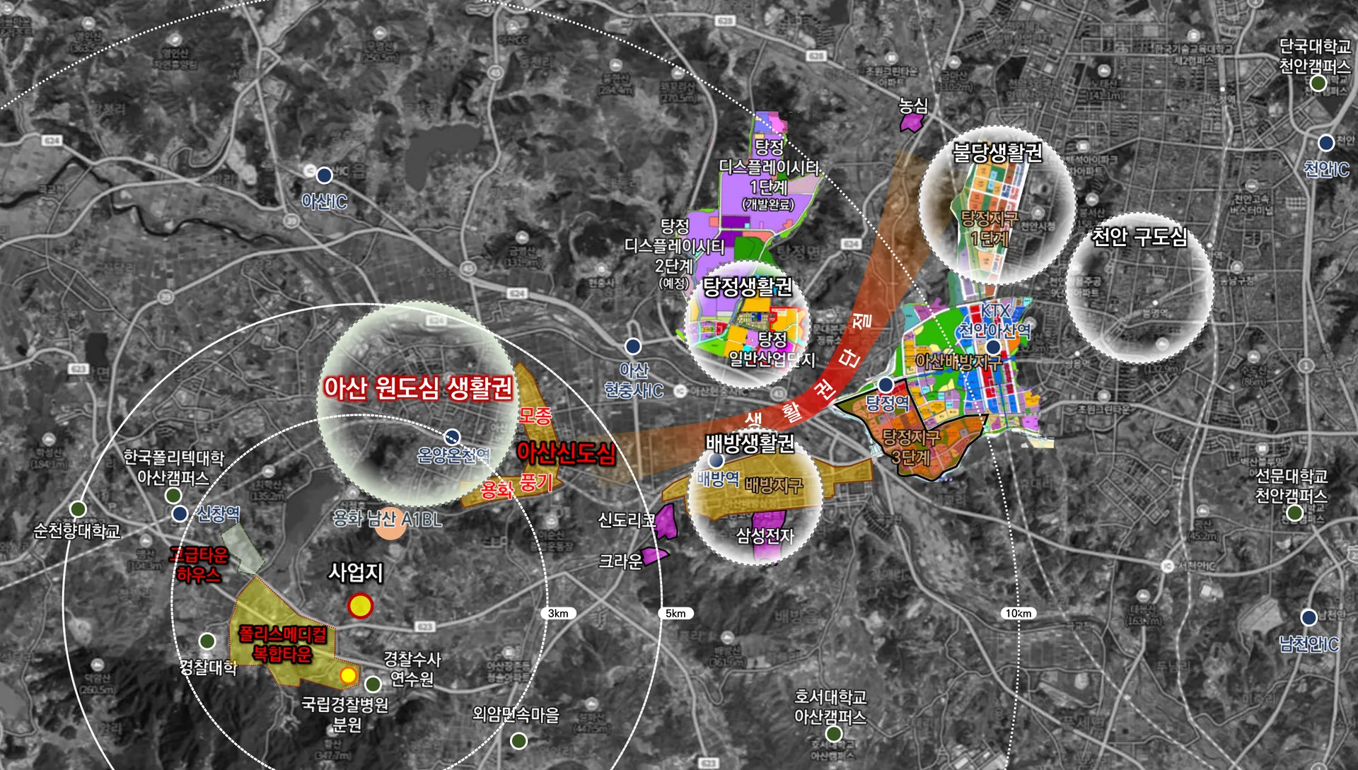 아산 씨엘스톤 베르데 위치도